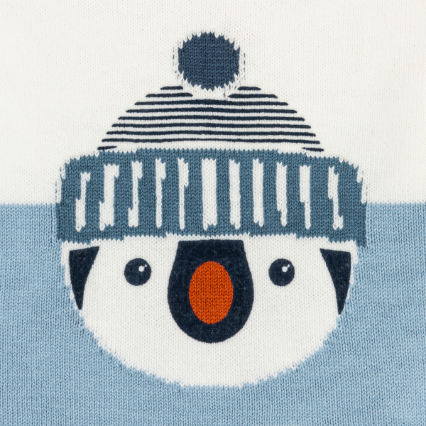 سترة متماسكة على شكل بطريق للبيبي